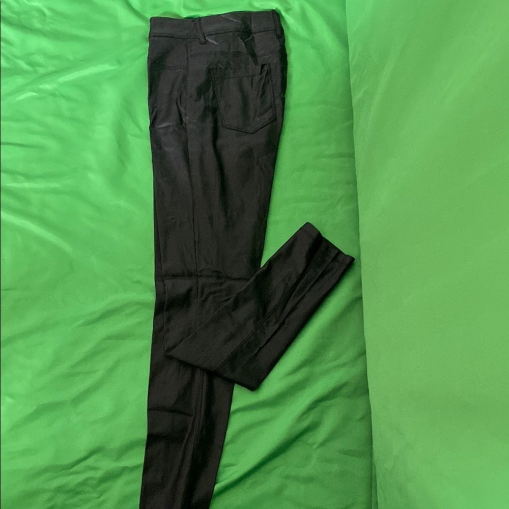 Stylish Pleather Black Pants